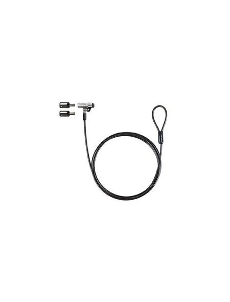 Cable de seguridad Nano para portatil con llave / 1.5 m / Gris Oscuro / Tooq / Bloqueo Llave  TQCLKC0045-G