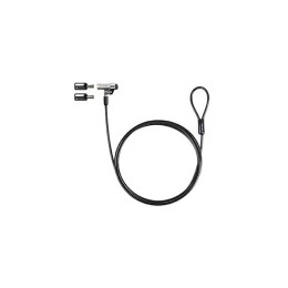 Cable de seguridad Nano para portatil con llave / 1.5 m / Gris Oscuro / Tooq / Bloqueo Llave  TQCLKC0045-G