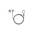 Cable de seguridad Nano para portatil con llave / 1.5 m / Gris Oscuro / Tooq / Bloqueo Llave  TQCLKC0045-G