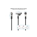 Cable de seguridad Nano para portatil con llave / 1.5 m / Gris Oscuro / Tooq / Bloqueo Llave  TQCLKC0045-G