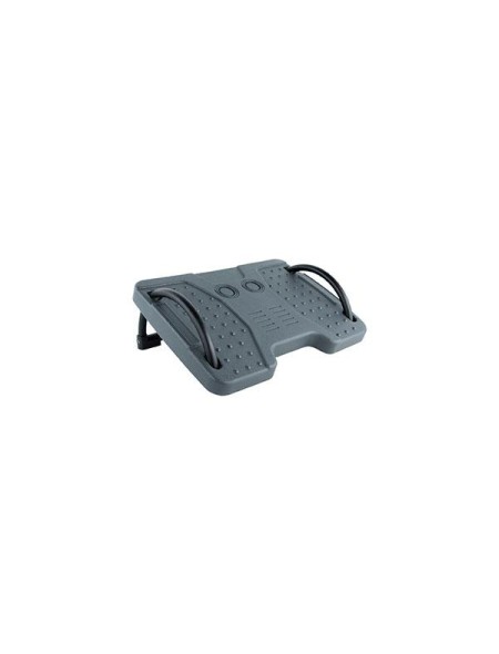 Reposapies Tooq / Ajustable en inclinación / Goma antideslizante / Gris / TQFR0601-G