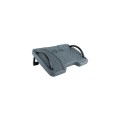 Reposapies Tooq / Ajustable en inclinación / Goma antideslizante / Gris / TQFR0601-G
