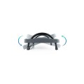 Reposapies Tooq / Ajustable en inclinación / Goma antideslizante / Gris / TQFR0601-G