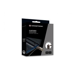 Cable de seguridad Conceptronic por combinacion / 1.8m / Ranura de bloqueo nano / CUSTODIO01BN