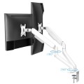÷ Soporte de mesa tooq db4132tnr-w para 2 pantallas 17-32