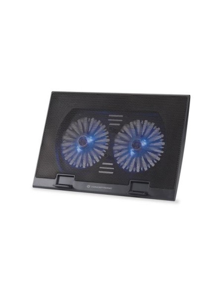 ÷ Base de refrigeracion para portatiles conceptronic 2 ventiladores 125mm hasta 17